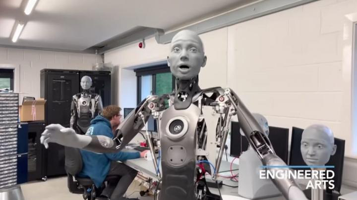Ameca robot shows off new level of human-like facial expressions